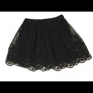 H&M Black Lacey skirt